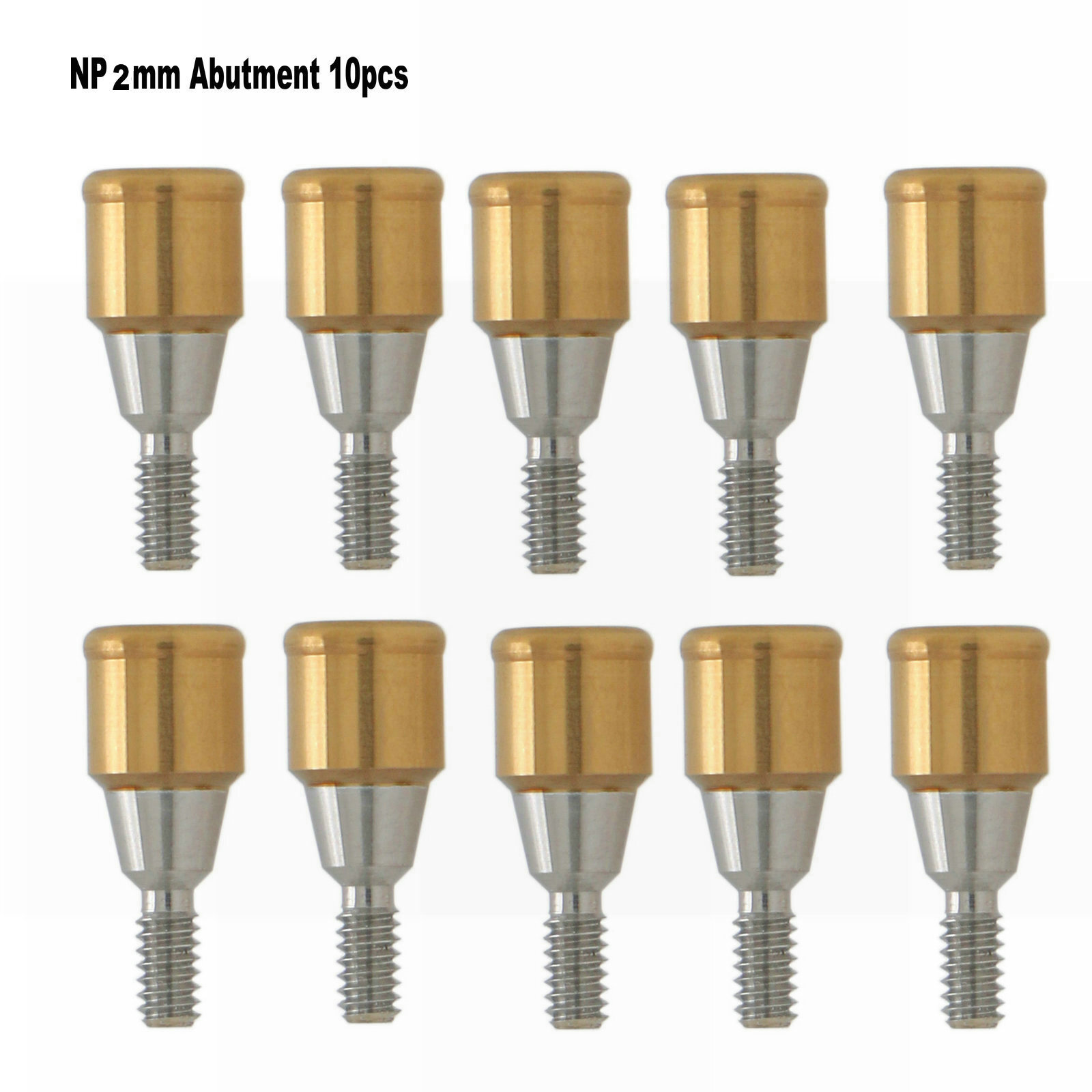 Dental 2mm Attachment Abutments&Overdenture Male Caps Kits Tool for Nobel Active