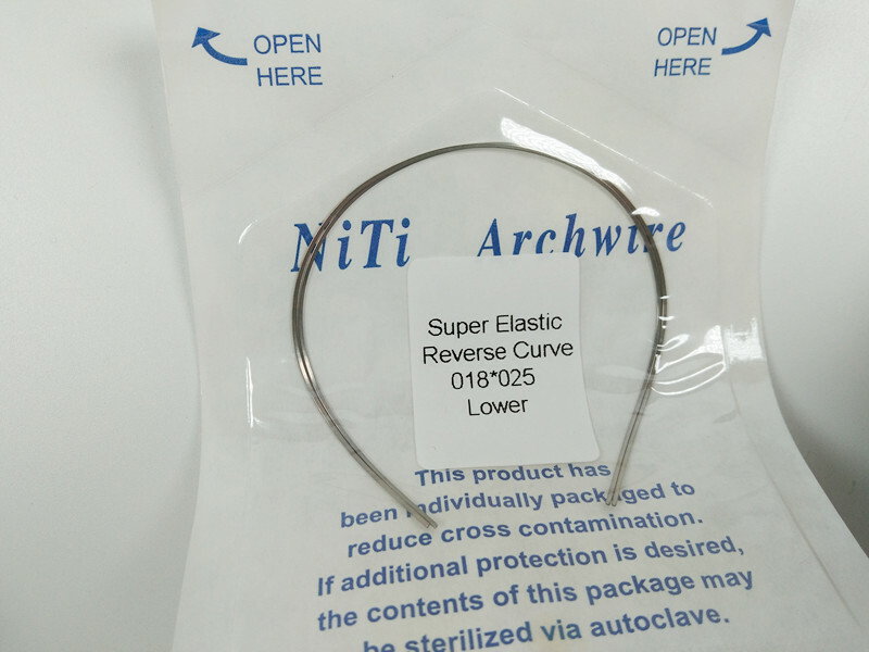 Dental NITI Rectangular Reverse Curve Rectangular Arch Wires Super Elastic Wire