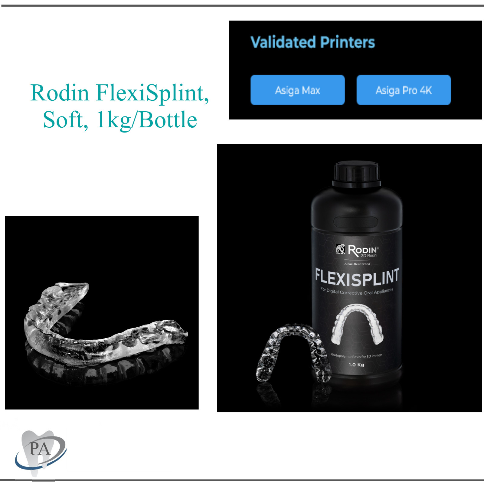 3D Rodin Resin Printing Materials, Denture Base, Clear Bite Splint, Sculpture et