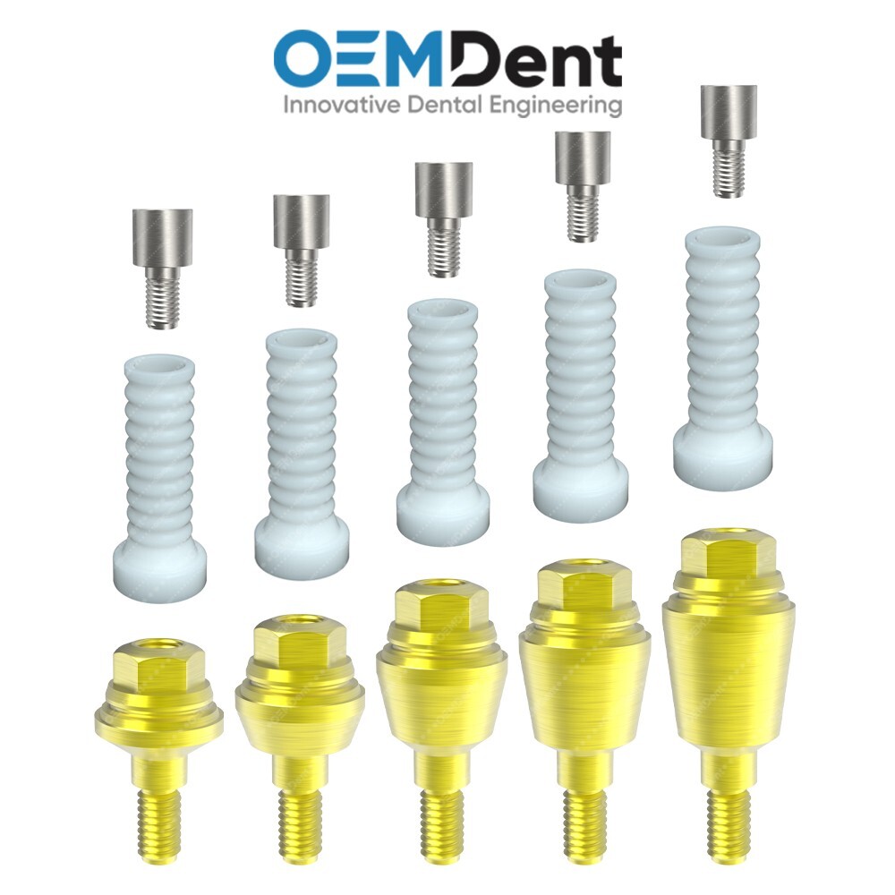 Straight Multi Unit 1.4 Abutment Plastic Sleeve Set Paltop® Compatible Dental