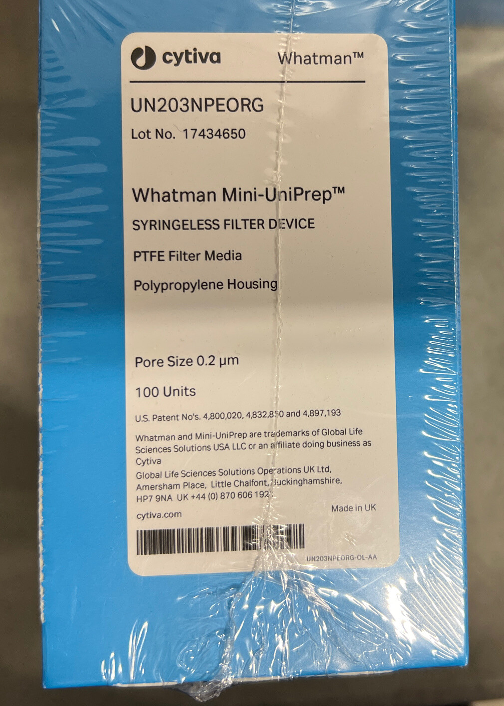 cytiva whatman 09-923-102 Mini-uniPrep Syringeless Filter Device 100pcs