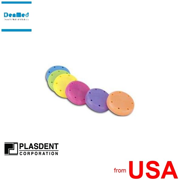 PLASDENT Small Round Bur Block-YELLOW, Magnetic, 7 Burs Capacity, Diamete 423938