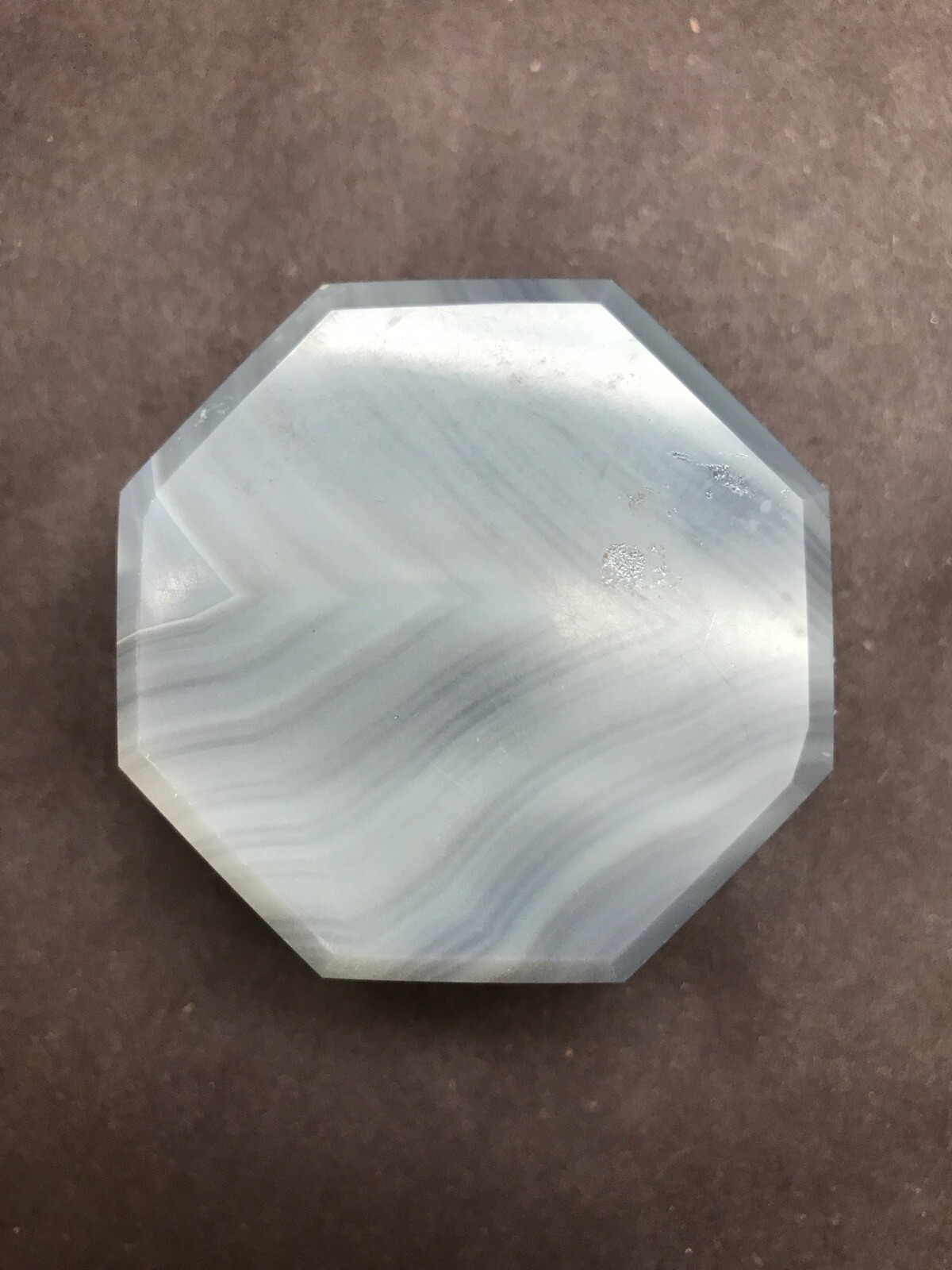 Octagonal Agate Laboratory Mortar 74mm OD x 35mm H with 50mm Grinding Area