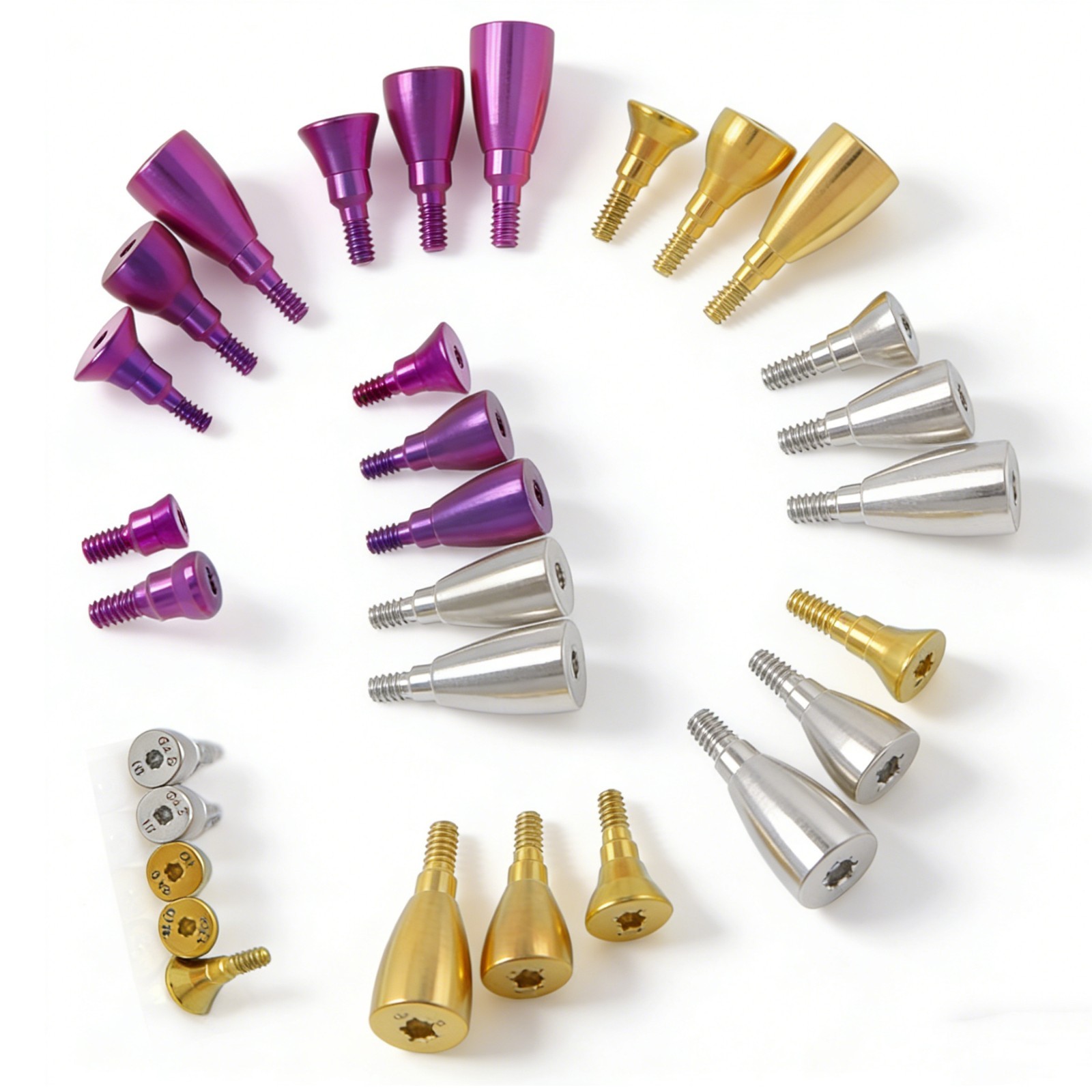 US Dental NC/RC Healing Abutment Closure Cap Bone Level Titanium Fits Straumann