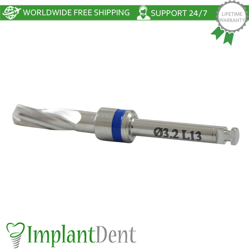 1x Dental Integral Stopper Drill 3.2mm Stainless Steel Dentistry Tool