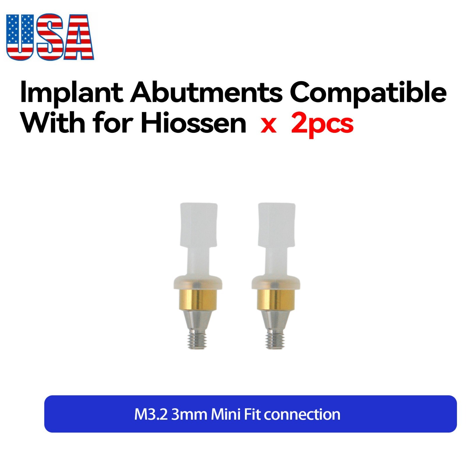 US Locator Attachment Abutment For Hiossen ET /Osstem TS Mini 3.0mm GH Caps Kit