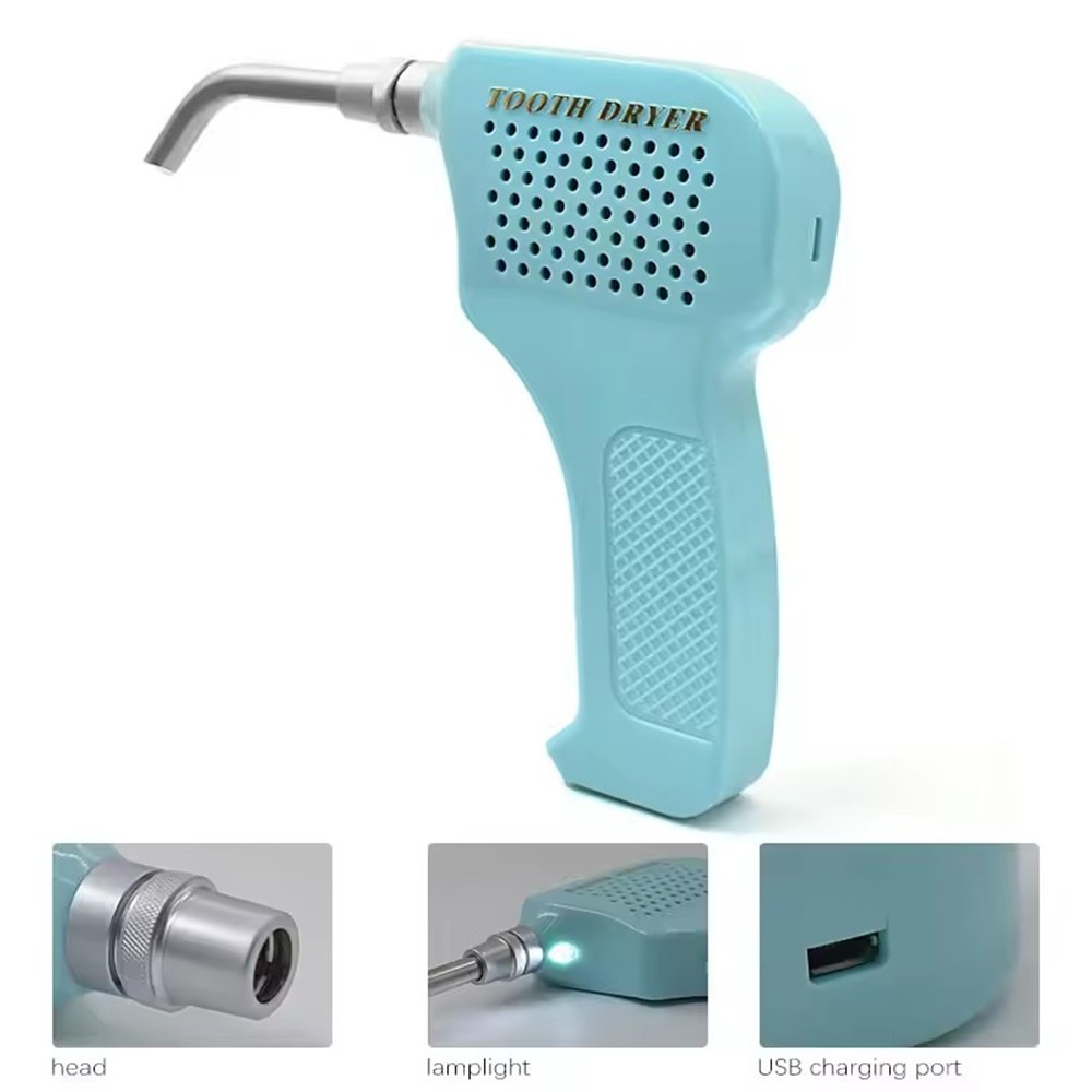 Dental Tooth Dryer for Oral Orthodontic Tooth Drying Equipment with 3 Nozzle Tip