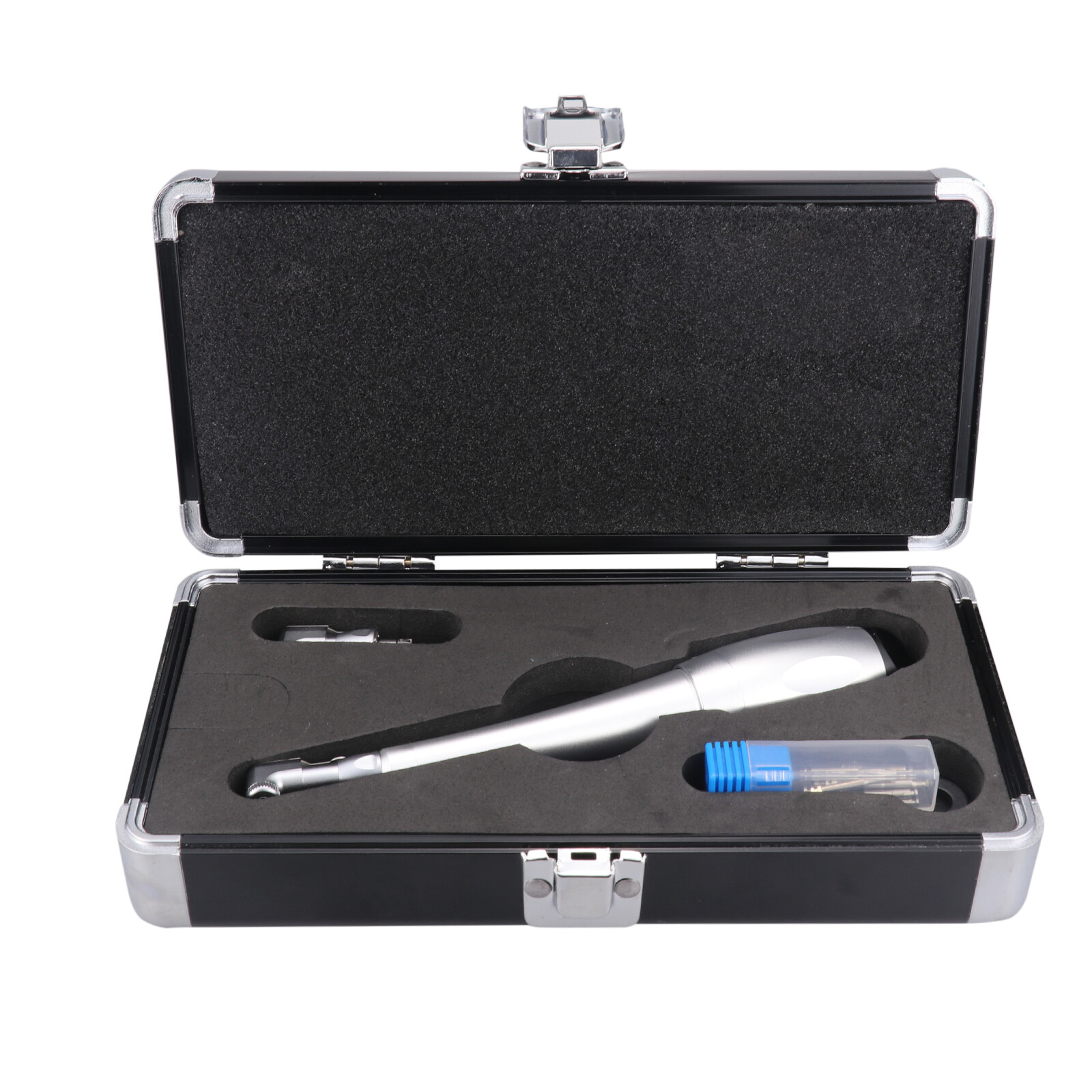 Dental Universal Implant Torque 2 Heads Adjustment Handpiece&12 Drivers Blue CE