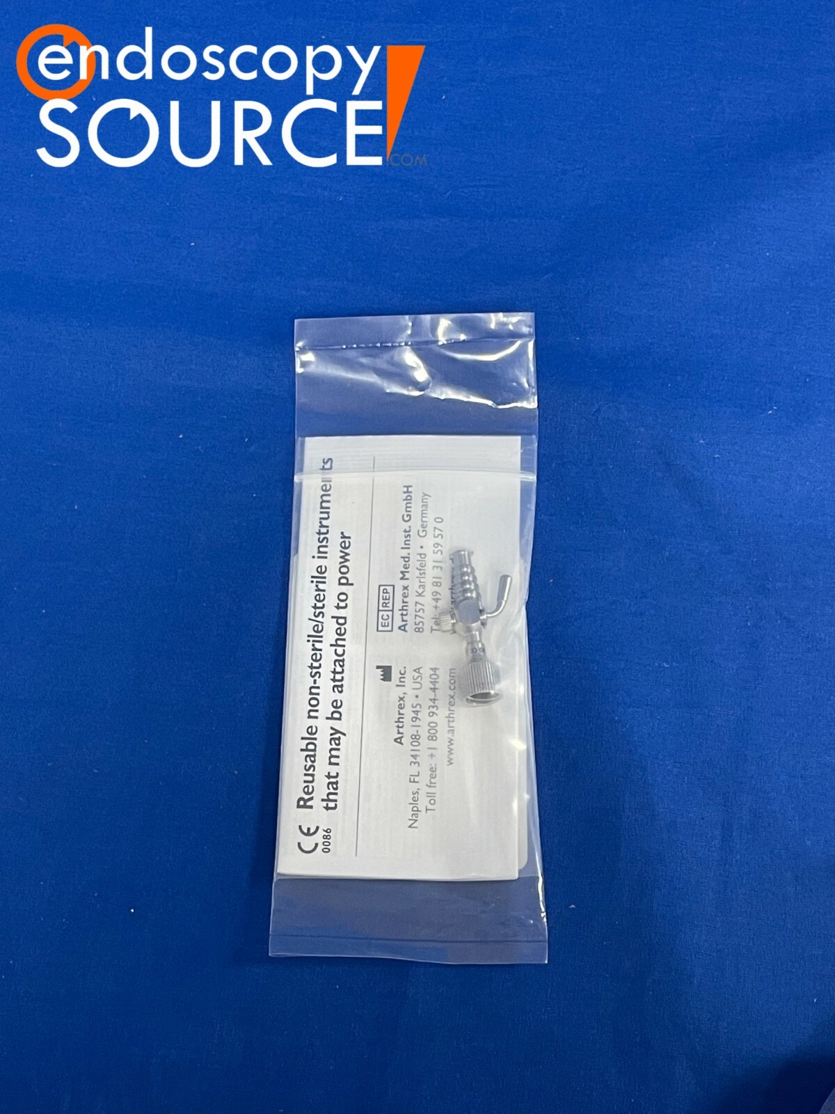 Arthrex AR-3035L Inflow Cannula Adapter With Stopcock