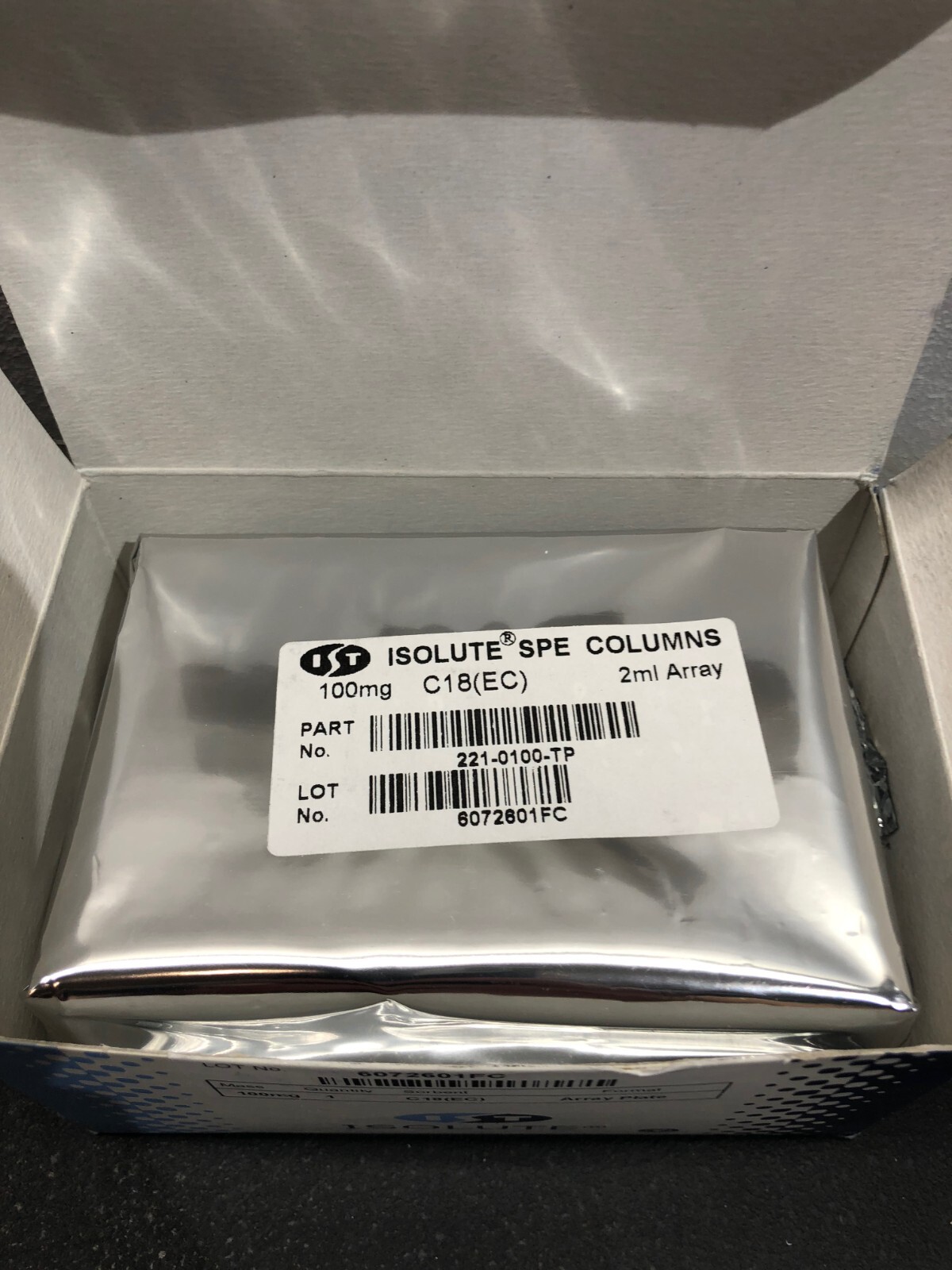 Biotage Isolute 221-0100-TP SPE Columns 100mg C18 2ml Array