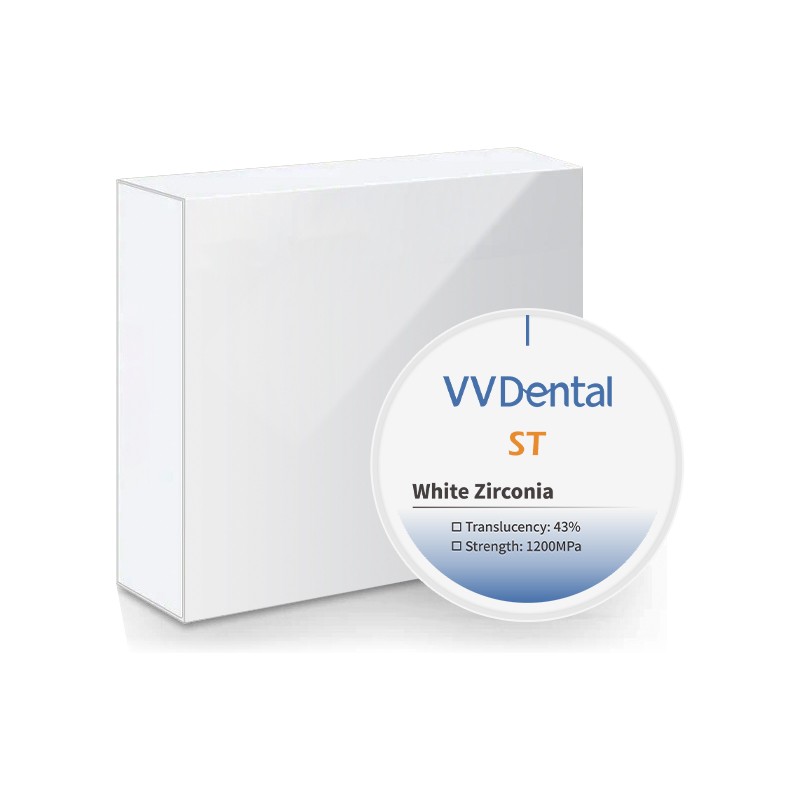 Dental ST Super Translucent White Zirconia 98mm CAD CAMDental Lab Materia