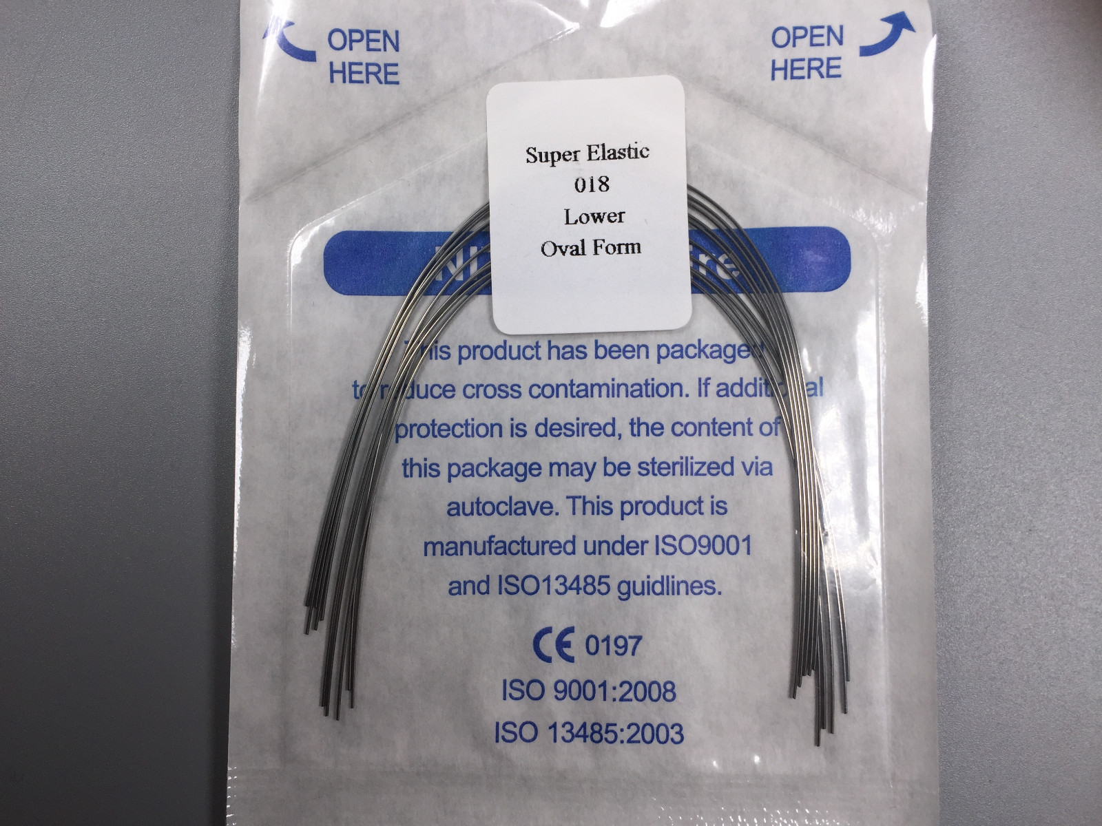 20Packs Dental Round Arch Wires Orthodontic Super Elastic Nitinol Oval Wire
