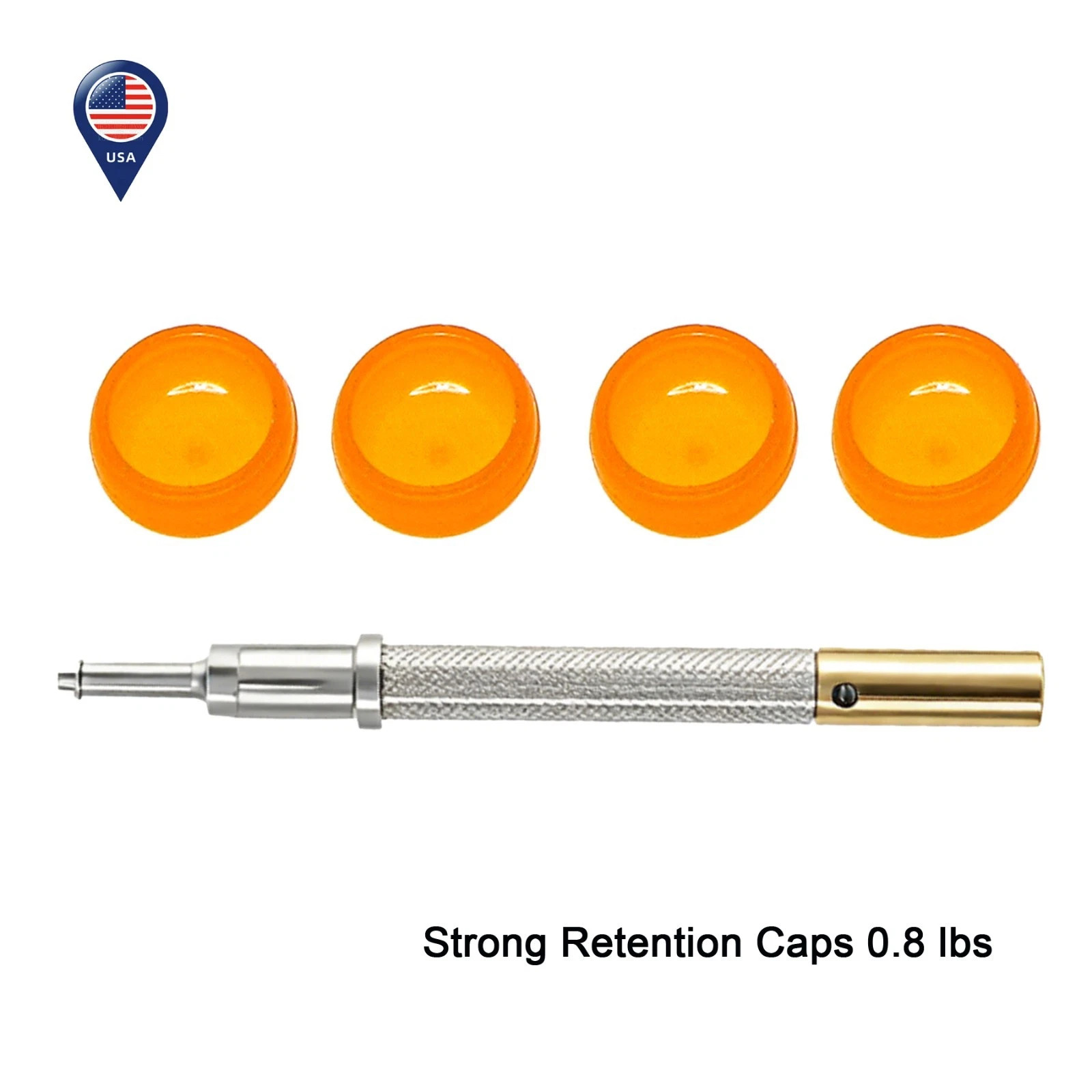 US 3-in-1 Locator Tool with 5Pcs Overdenture Retention Caps Set
