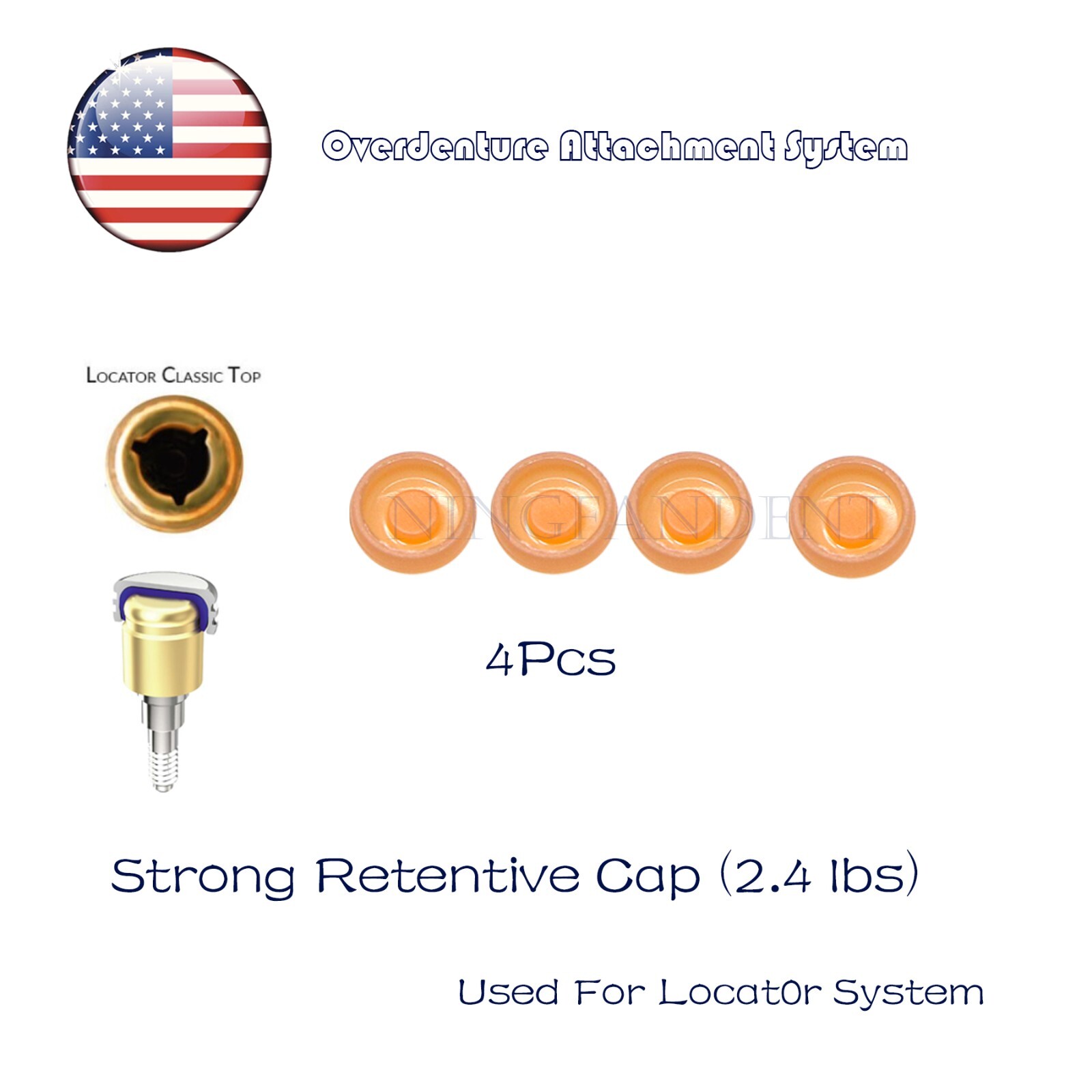 US Universal Dental Retention Caps Locator Insertion Extraction Remove Core Tool
