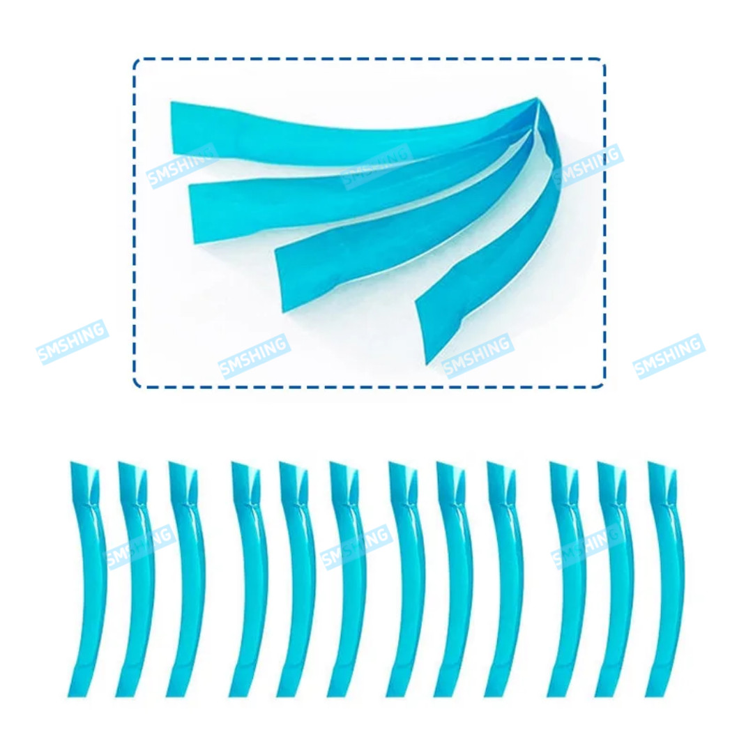 5Box Dental Blue View Matrix Contoured Anterior Matrices Mylar Anatomical Strip