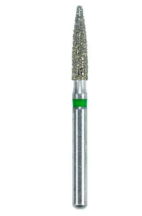 A2 Diamo 862-016C-FG Coarse Grit Flame Shape Diamond Burs 25 Pk