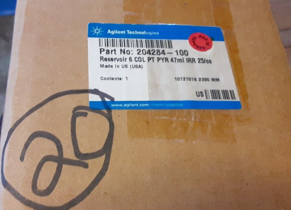 Agilent Technologies Reservoir 6 COL (47ml)(20 ind sealed) 204284-100