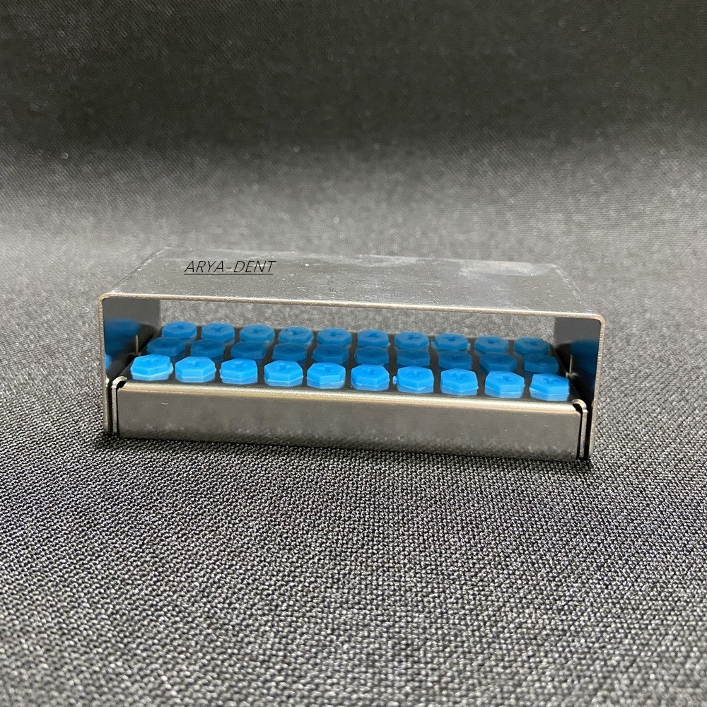 Dental Disinfection Box Implant Drill Bur Organizer Holder Block 8/12/30 Holes