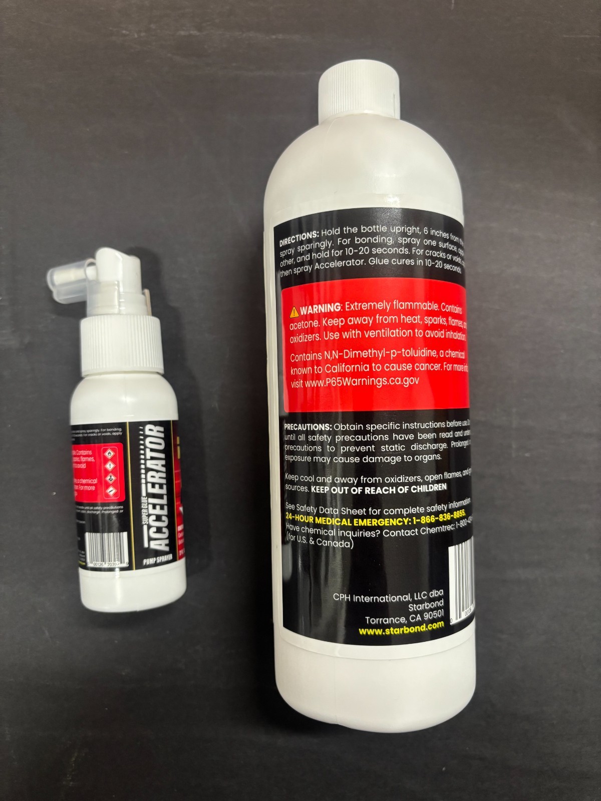 Starbond Super Glue Pump Accelerator 16 oz Refill with EMPTY 2 oz spray bottle