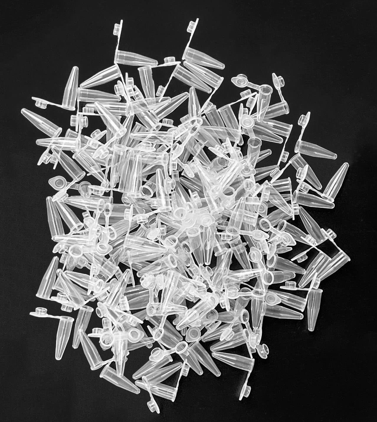 1000pcs PCR Tube with Flat Cap, 0.2 ml Microcentrifuge Tube, 0.2ml PCR Reacti