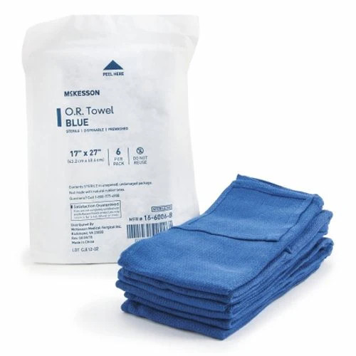Operating Room Disposable Towels Blue 4 Pack