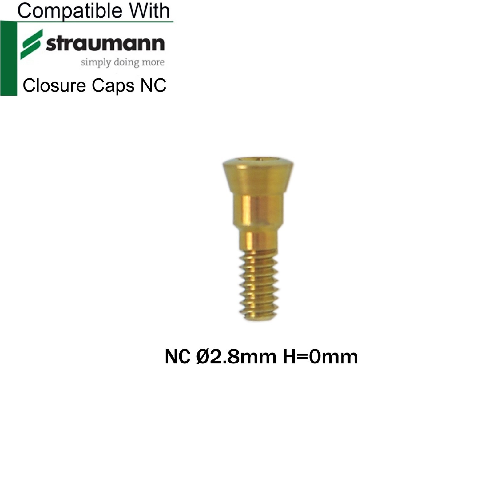 Dental Healing Abutment Closure Caps NC/RC Compatible with Straumann ITI BL/BLT