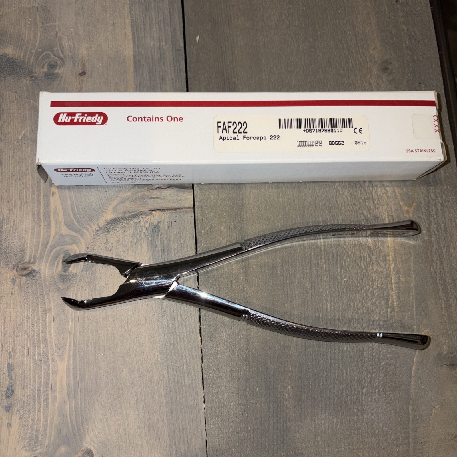 Dental #222 Lower Molars Apical Atlas Forcep FAF222 HU FRIEDY