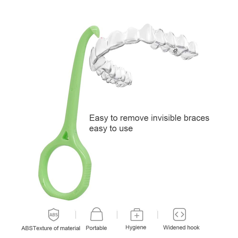 5 Pcs Clear Aligner Removal Tool for Invisalign Braces,Aligner Remove Hook for R