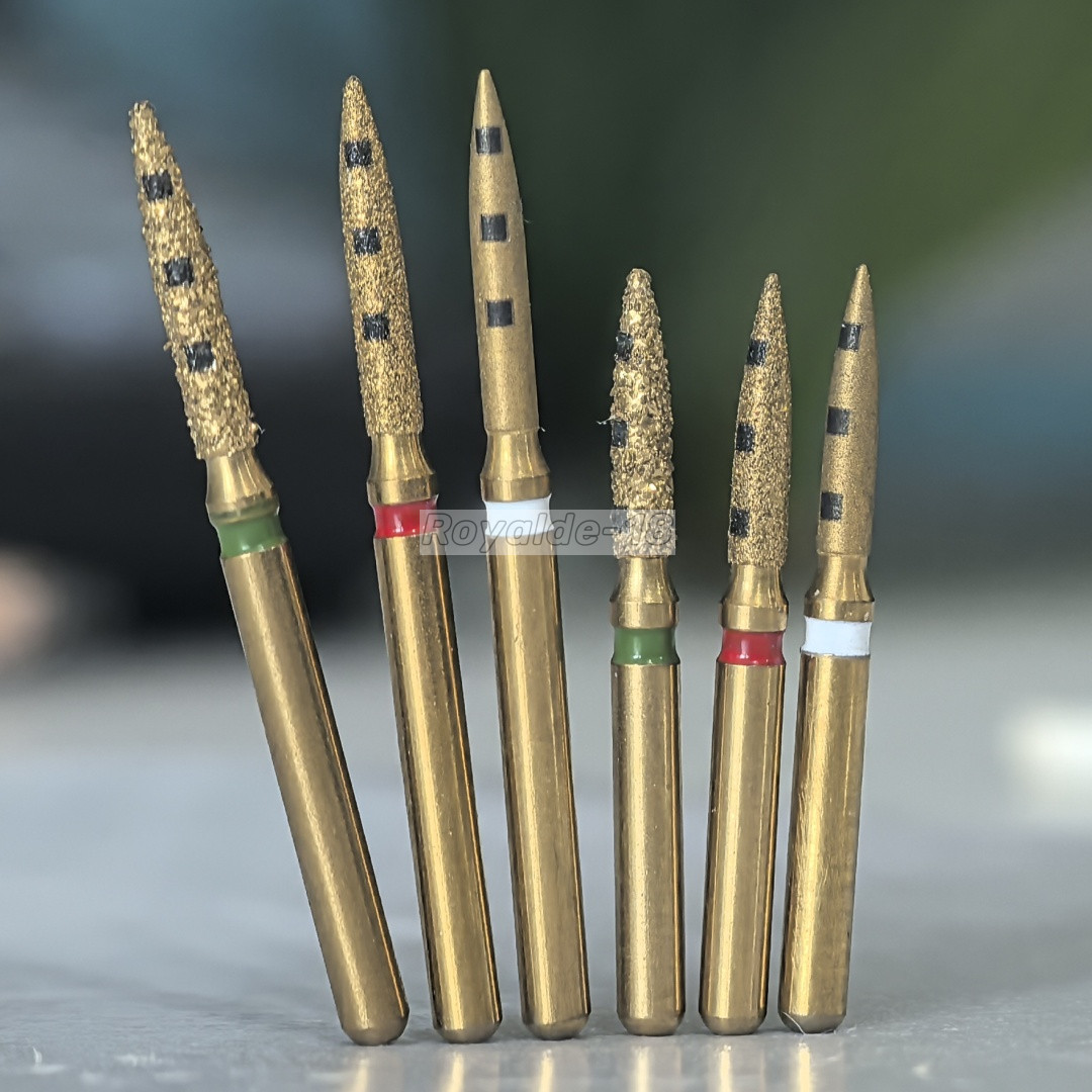Dental BOPT Preperation Burs Vertical Diamond FG7906 Oriented Technique 6pcs/kit