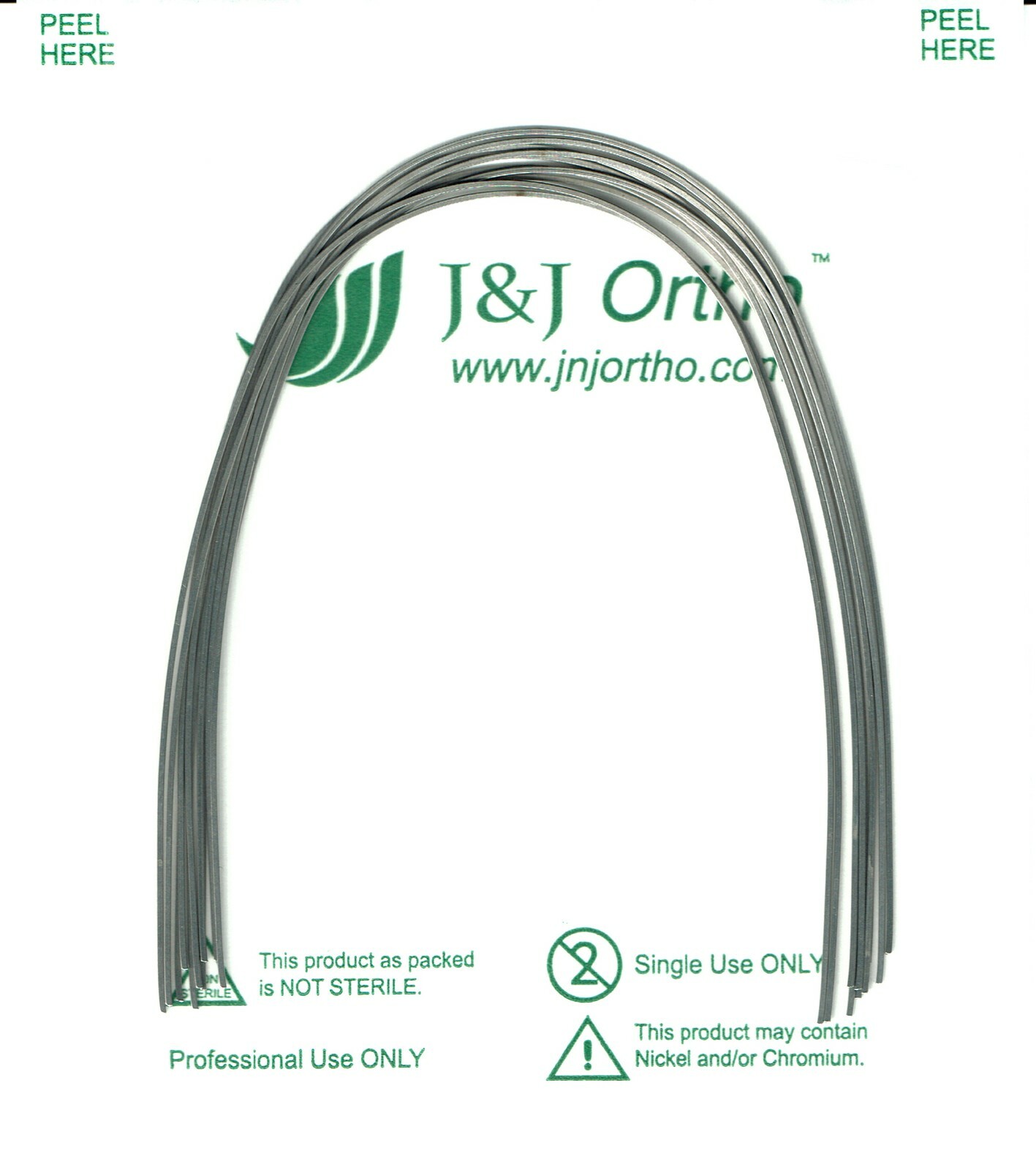 J&J Ortho™ Orthodontic Stainless Steel Arch wire Rectangular(10pcs)Ovoid Natural