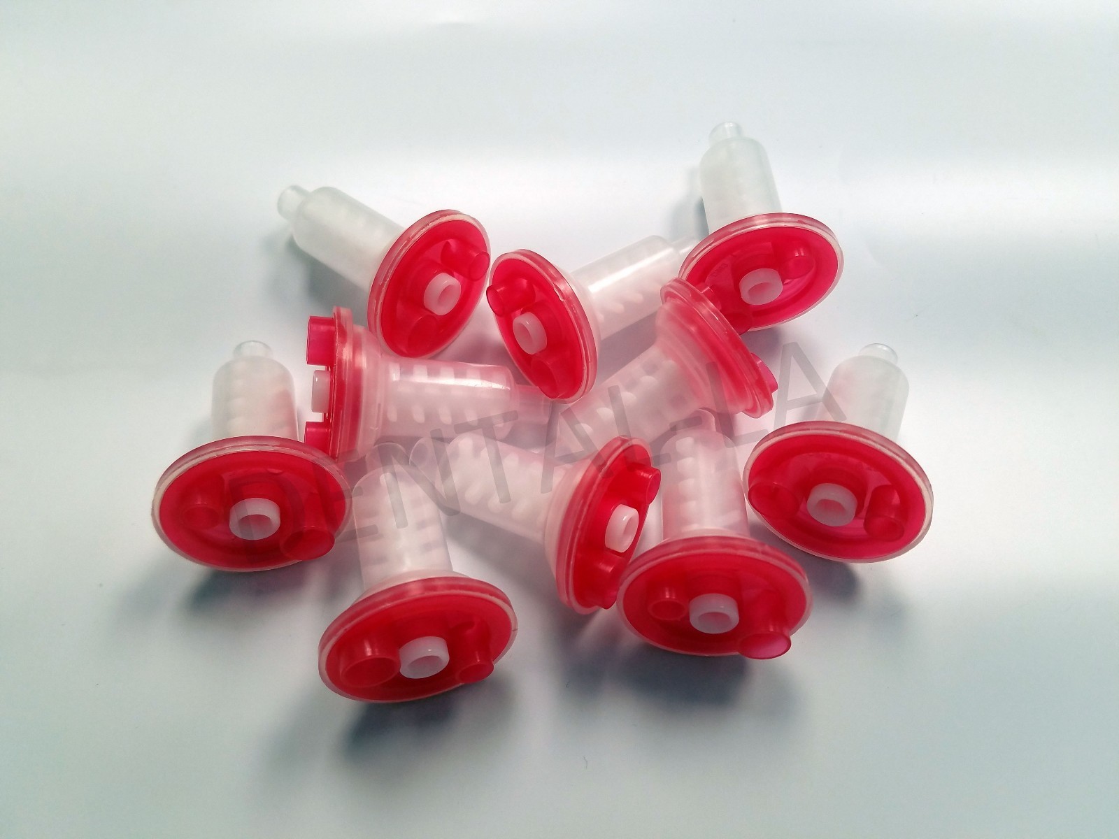 50 pcs Red Dynamic Penta Dental Impression mixing tips compatible with 3M ESPE