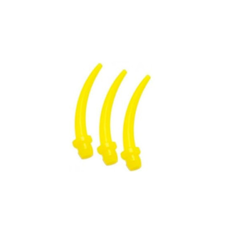 200Pcs Dental Intraoral Syringe Tips Defend types Intra-Oral Impression Yellow
