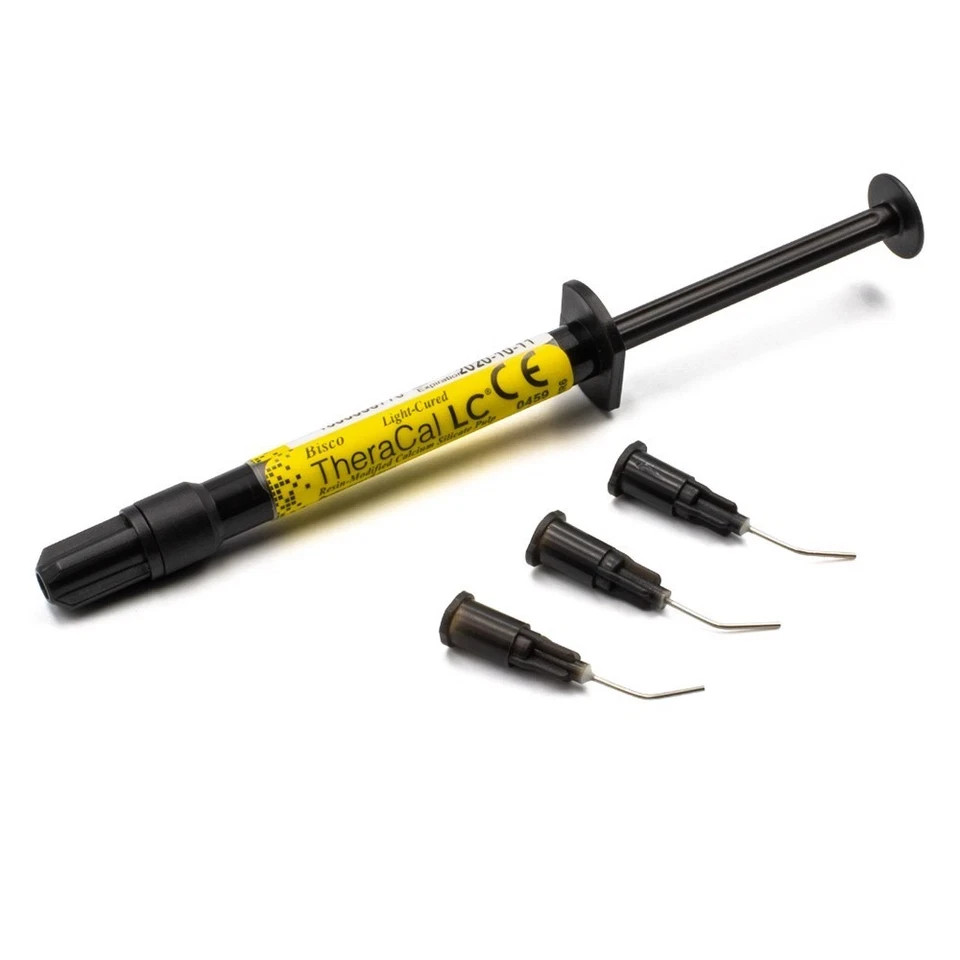 2 x Dental THERACAL LC Light Silicat Cavity Liner 1gCure Resin Modified Calcium
