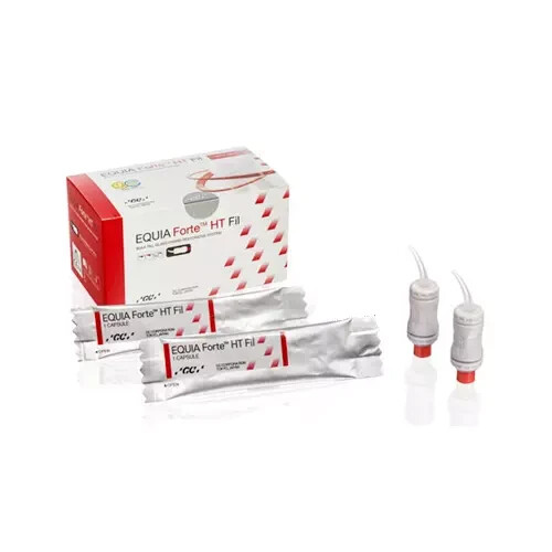 Dental GC EQUIA Forte HT Bulk Fill Glass Hybrid Restorative 10 Capsule Pack