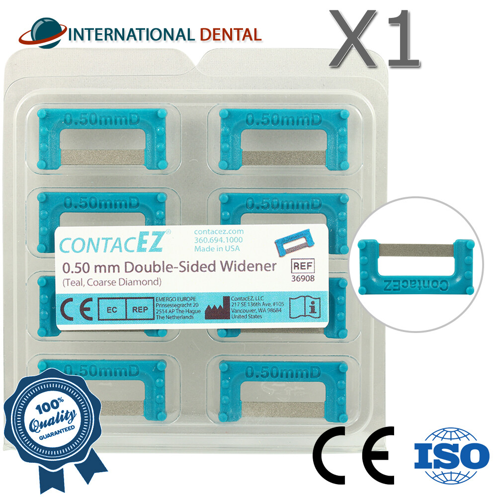 Teal IPR Widener 0.50mm Dental Orthodontic 8 Strips Interproximal Reduction