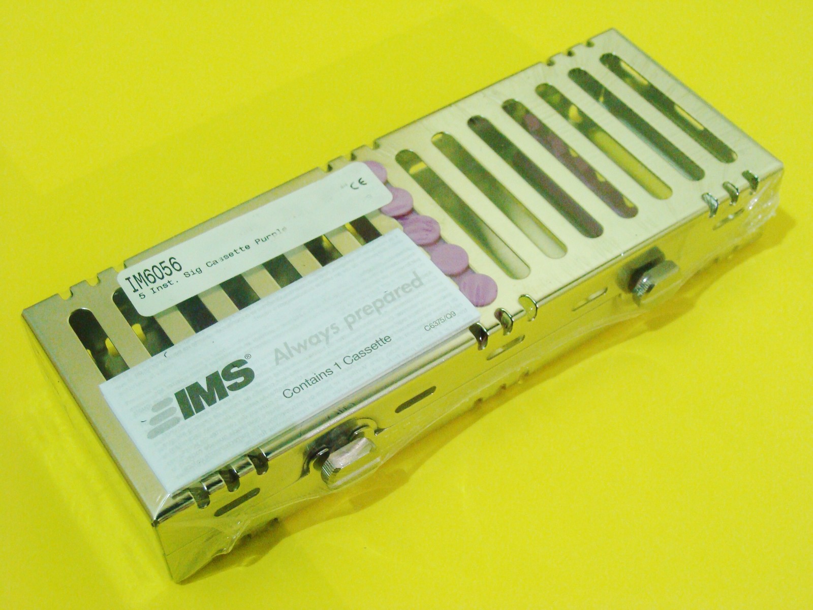 Dental 5 Instrument Cassette Box Surgical Purple IM6056 HU FRIEDY