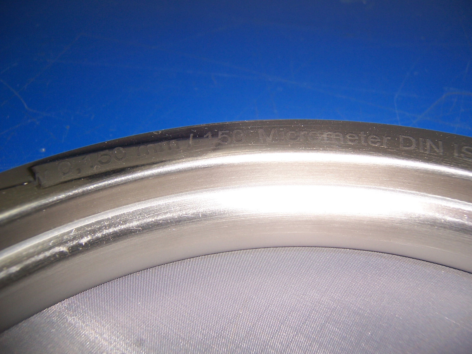 14409 Haver & Boecker 150 micron Test Sieve for Alpine-Air jet 203x28mm SS metal