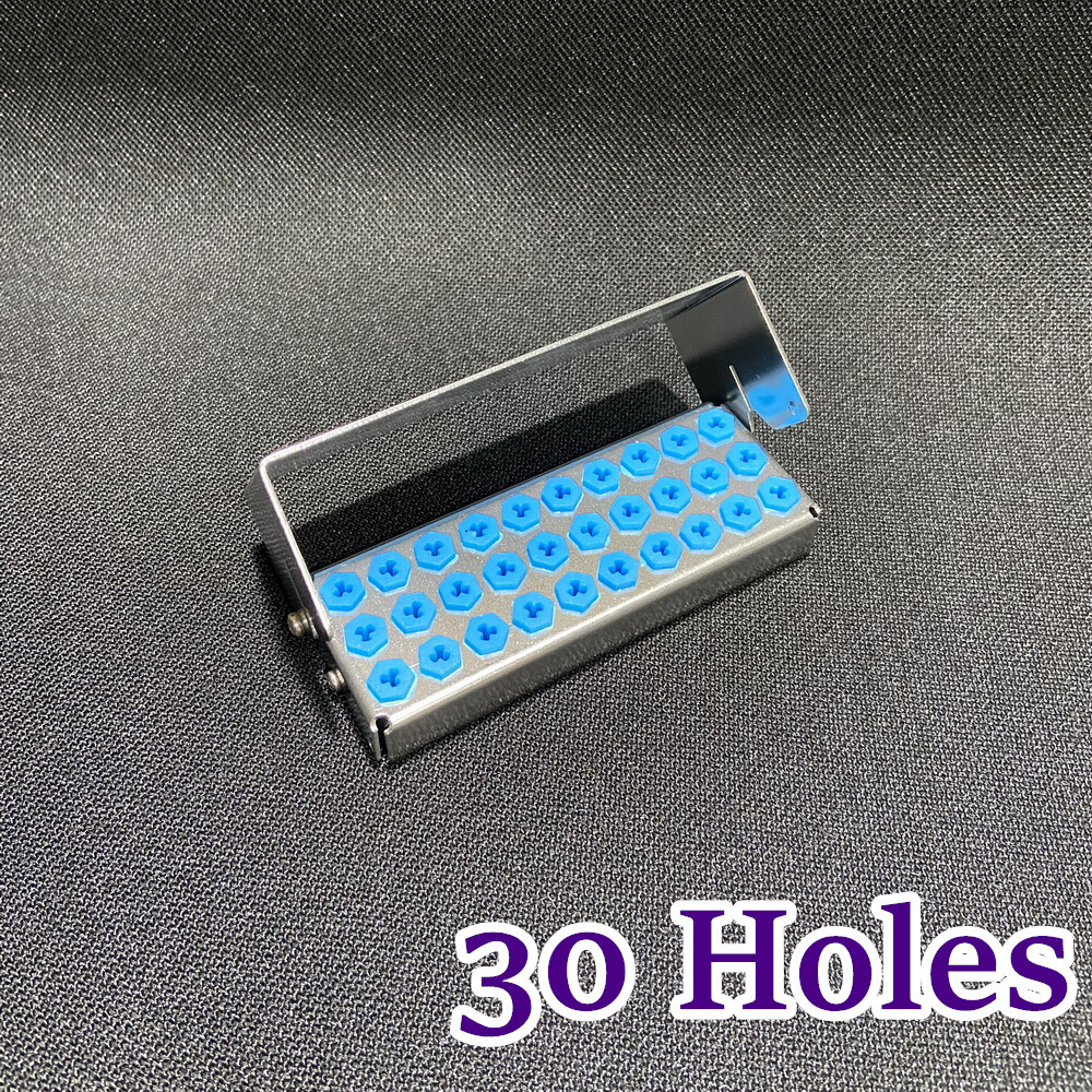 Dental Implant Drills Organizer Holder Sterilization Case Bur Block 8/12/30 Hole