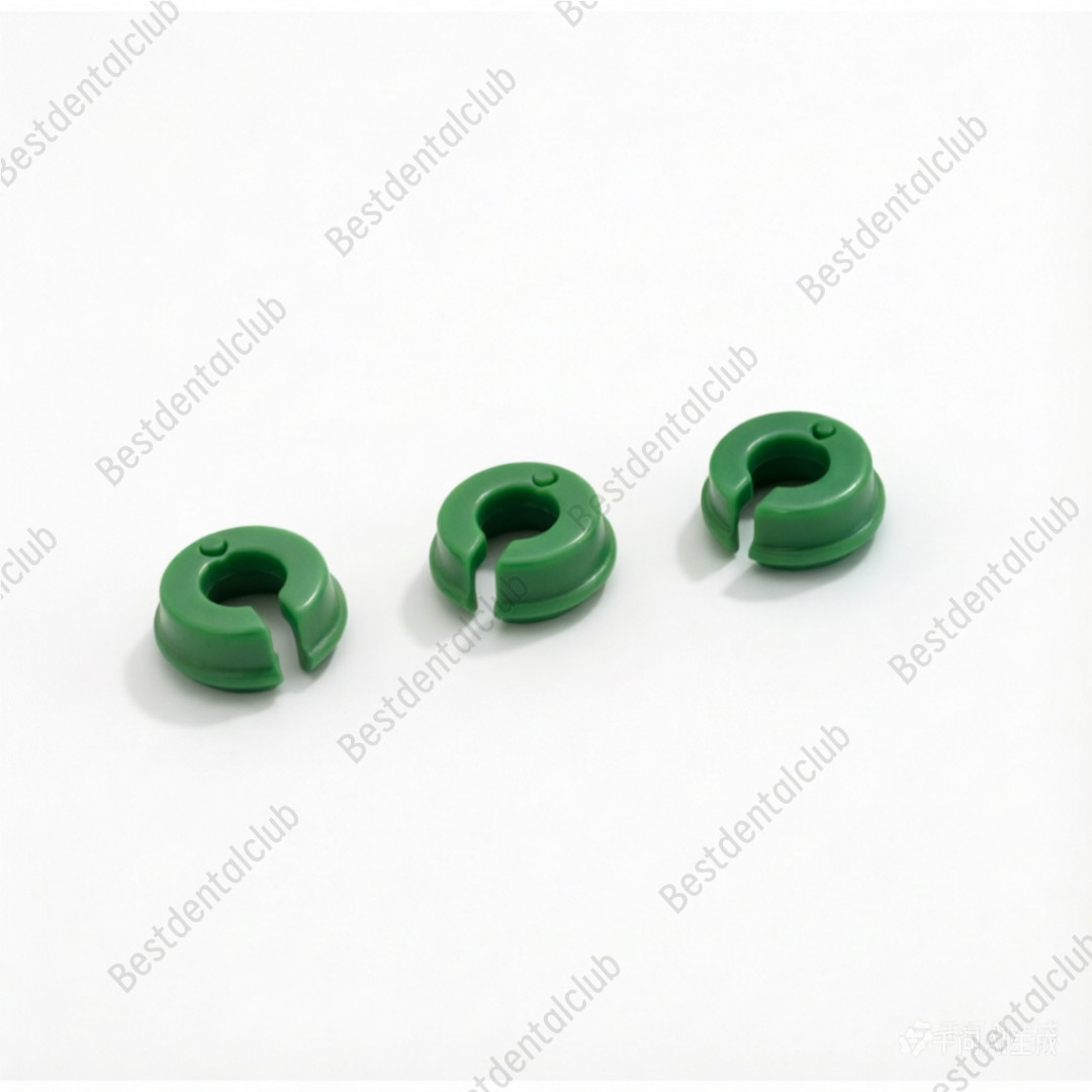 2Pcs Novaloc Type Retention Inserts Caps Dental Peek Matrix Titanium Housing Cap
