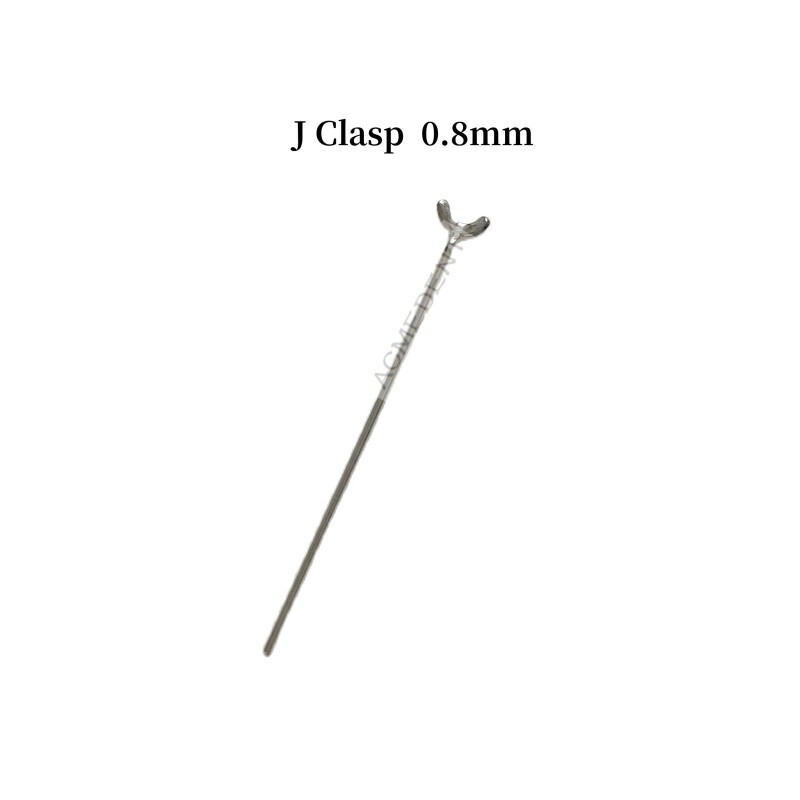 100-Pcs Dental Ball Retainer J Clasp 0.8 Ortho Oblique Clasps Y-Type Scheu Style