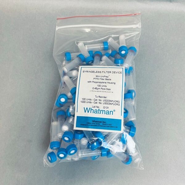 Whatman Syringeless Filter Unit Mini-UniPrep PTFE Pack of 100
