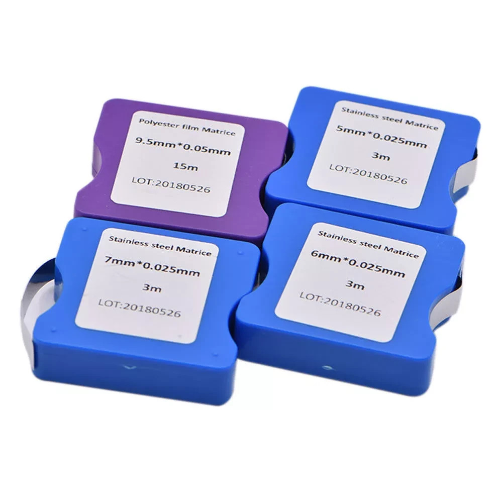 Dental Stainless Steel/Resin Light Cured Matrice Matrix Restoration Bands Strips
