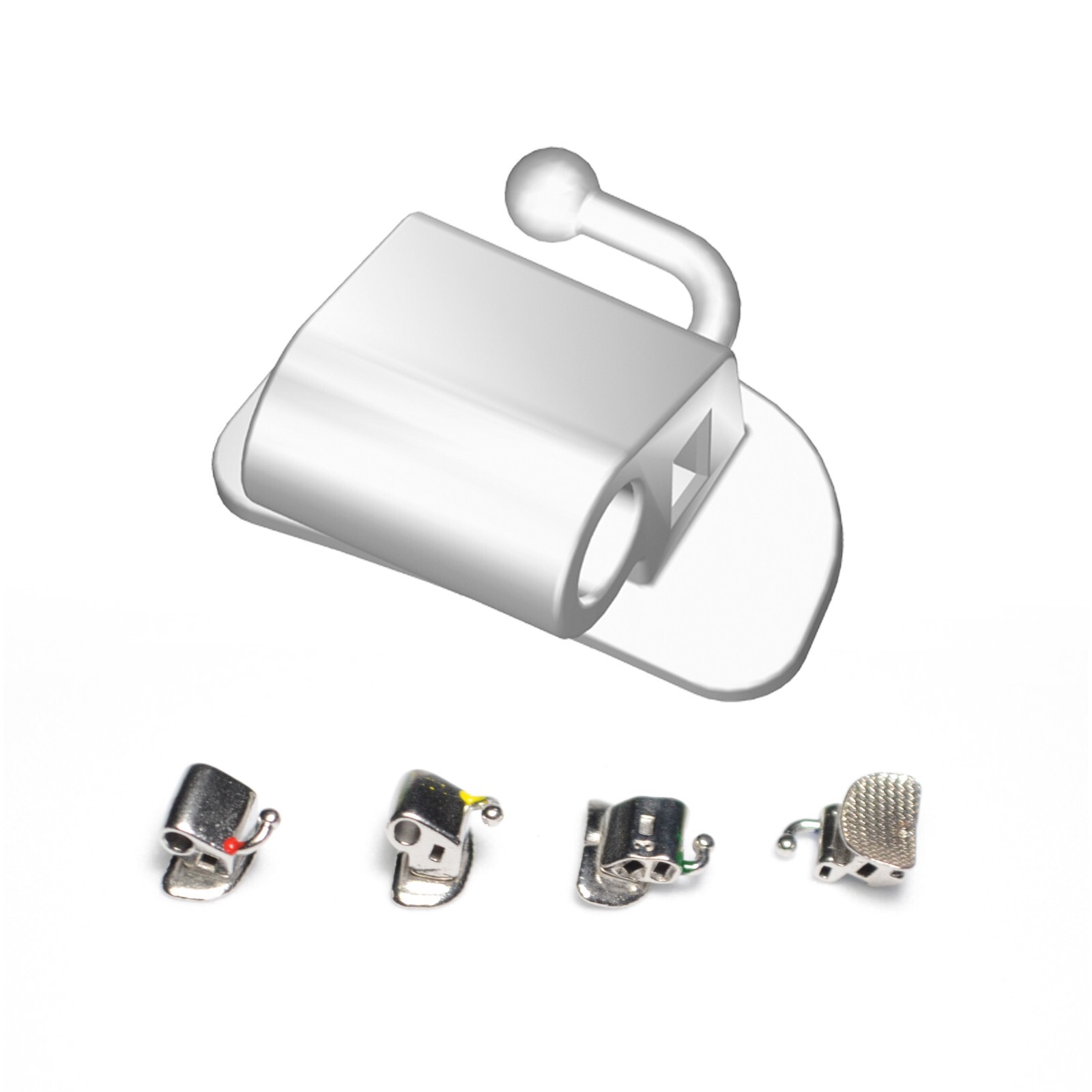 J&J Ortho Orthodontic Bondable Buccal Tube – 1st Molar Double Non-Convertible