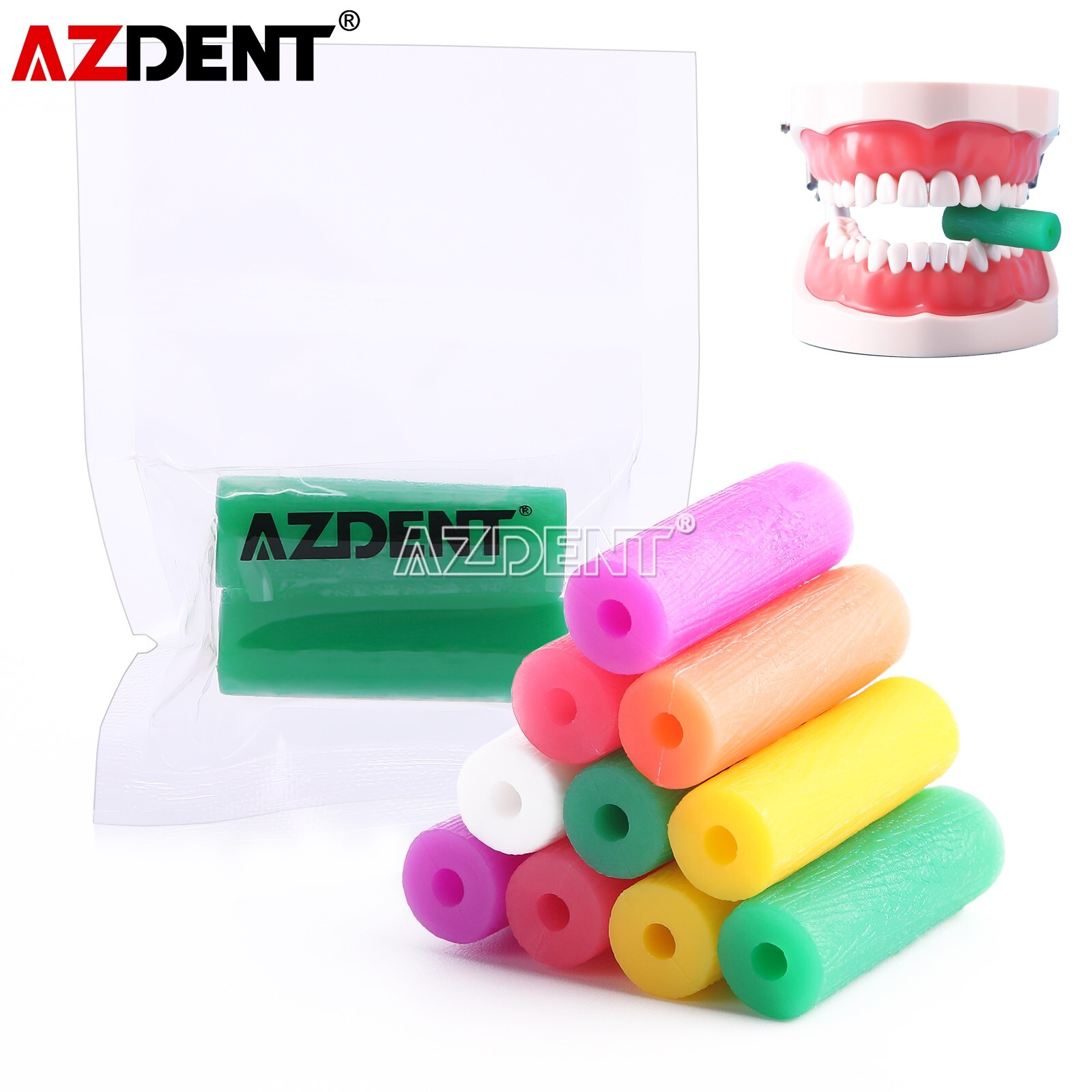 12Pcs Dental Ortho Chewies for Invisalign Aligner Chewies Silica gel Mixed Color