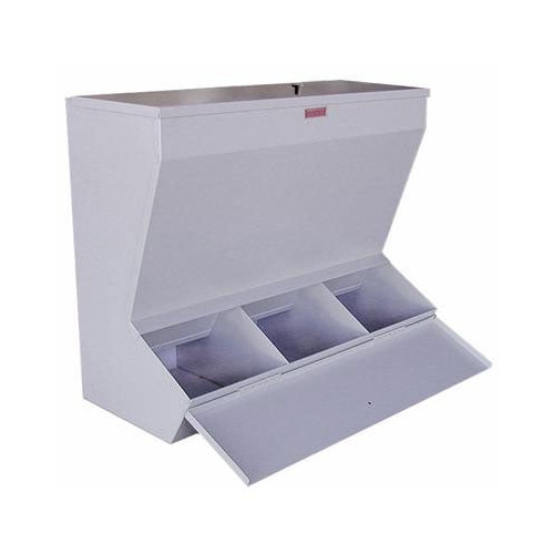 Handler 81C Plaster Bin With 3 Compartments Warm Gray