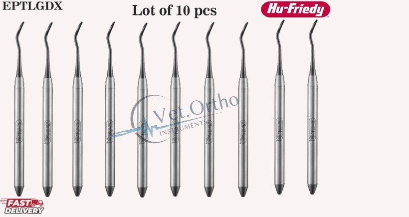 Lot Of 10 Pcs HU Friedy EPTLGDX Luxating Hybrid Large Distal BlackLine