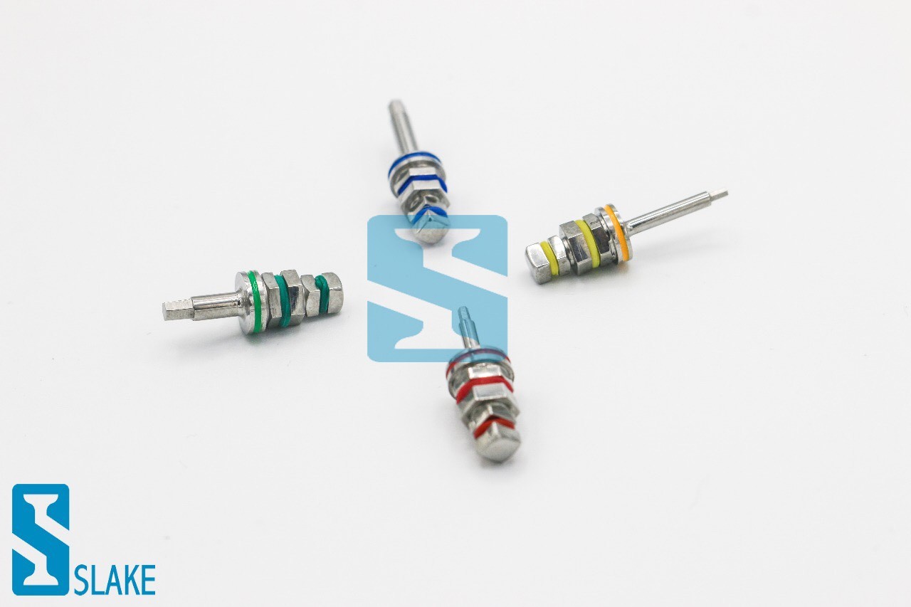 4 Dental Hex Drivers Adapter for Ratchet Long & Short 1.25mm & 2.42mm