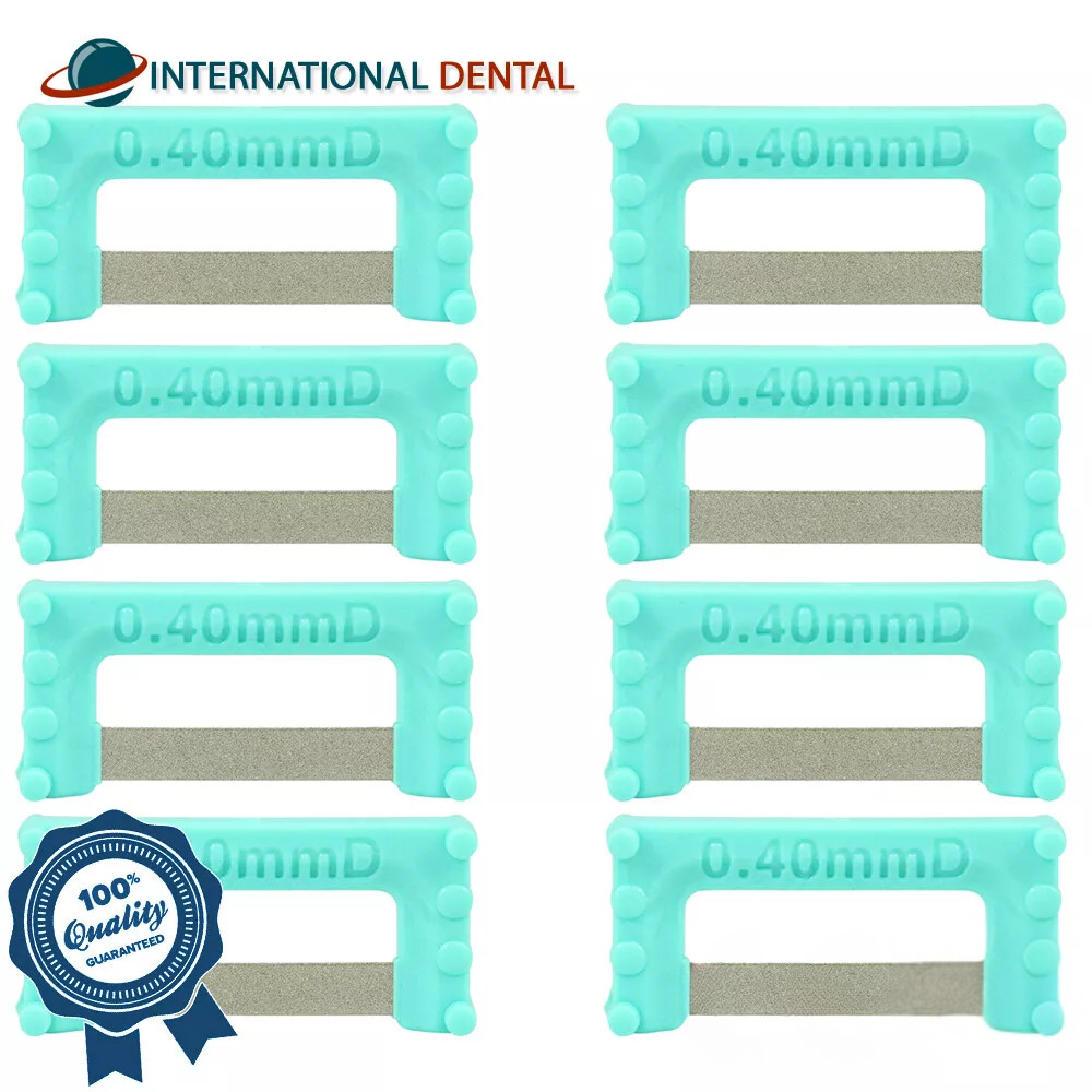 Aqua IPR Widener 0.40mm Dental Orthodontic 8 Strips Interproximal Reduction