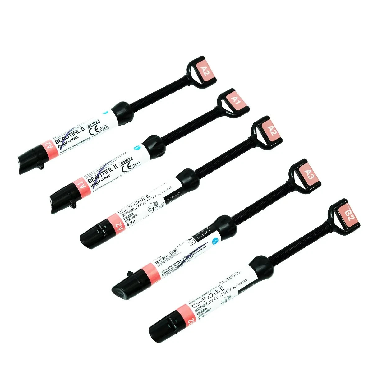 SHOFU BEAUTIFIL II Universal Nano Hybrid Composite Kit 5x4g Syr+ Bond 5 ML