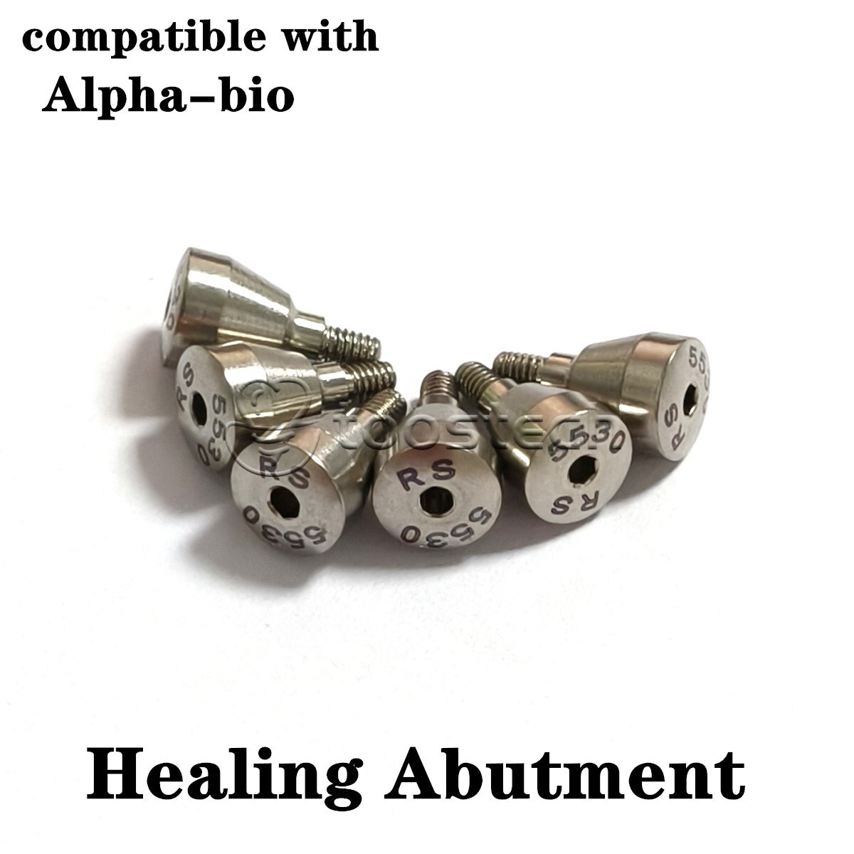 Dental Healing abutment compatible with Alpha-BIO platform D3.8/D5.5